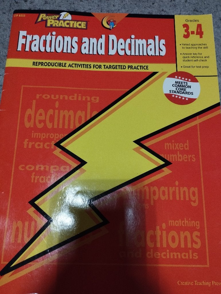 Fractions and Decimals, Livres, Neuf, Primaire, Enlèvement, Vicky Shiotsu