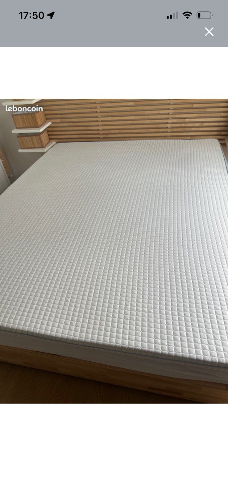 Matelas mémoire de forme 160, Matelas, Enlèvement, Utilisé, Deux personnes