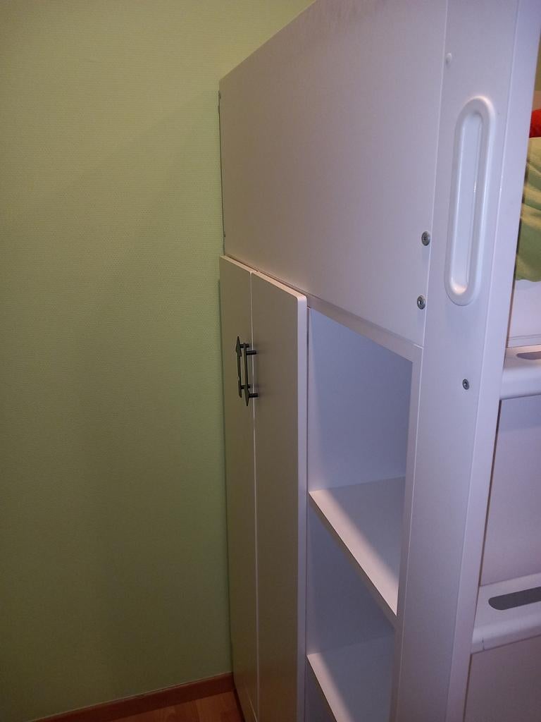 Hoogslaper smastad wit 90x200 met bureau en stoel, Ophalen