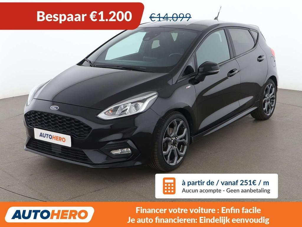 Ford Fiesta 1.0 EcoBoost ST-Line (bj 2020, automaat), Auto's, Stof, 5 deurs, Fiësta, 74 kW