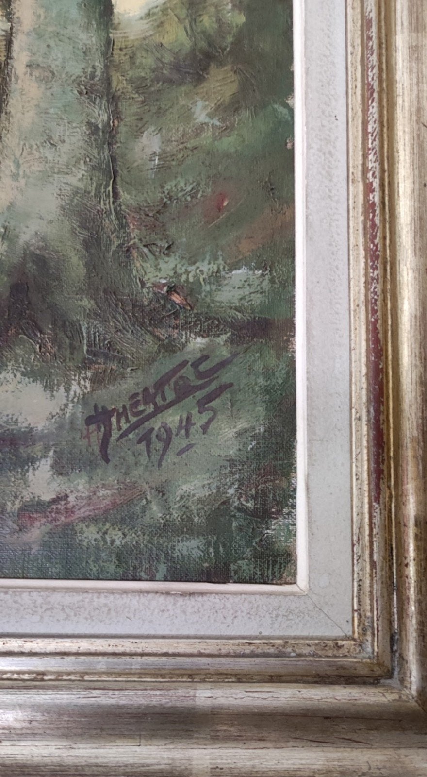 Peinture huile sous bois Théâtre, Enlèvement