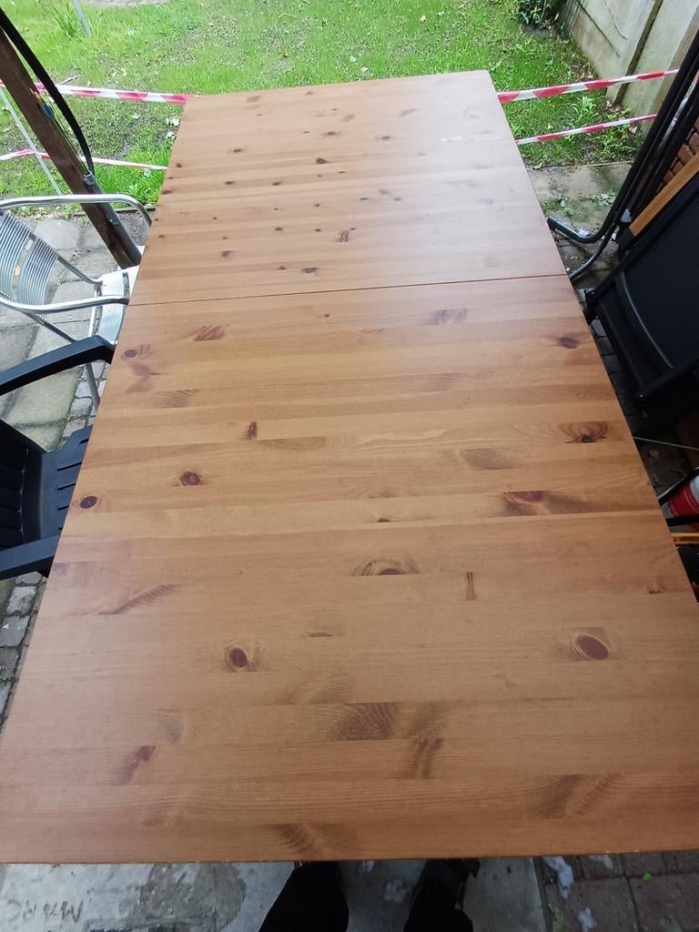 houten tafel, Huis en Inrichting, Tafels | Eettafels, Ophalen, Gebruikt, Rechthoekig, Hout