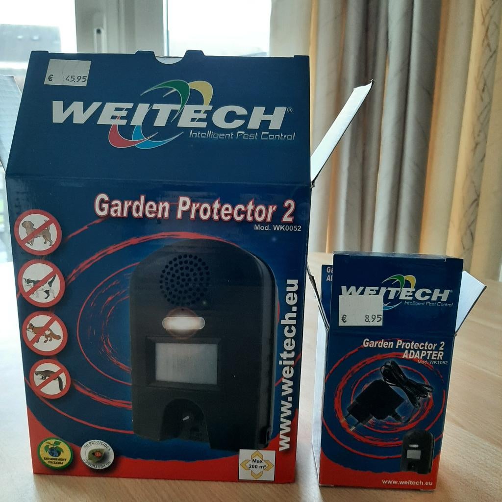 Weitech Garden Protector2 + adapter - ongewenste dieren, Ophalen, Zo goed als nieuw, Overige soorten
