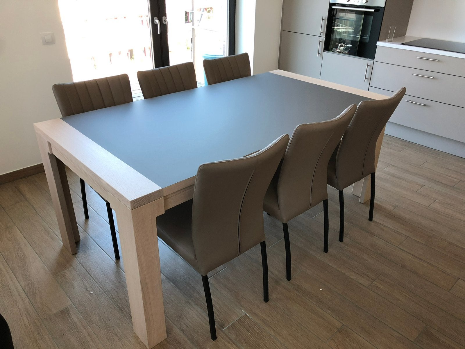 Table à manger bois massif, Maison & Meubles, Tables | Tables à manger, Enlèvement, Neuf
