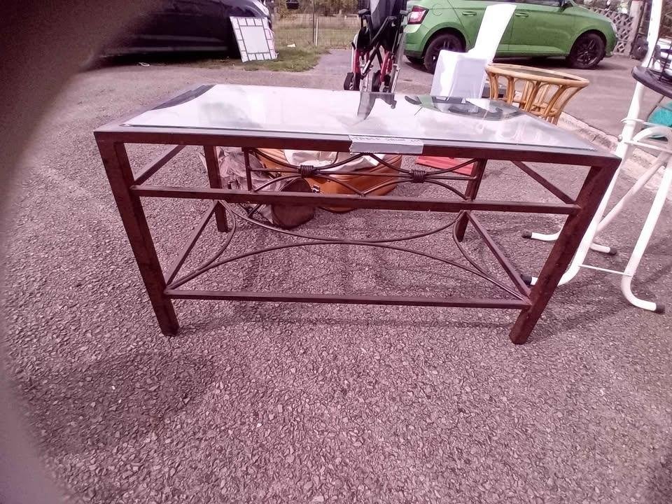 table de salon, Maison & Meubles, Enlèvement, Utilisé, Verre