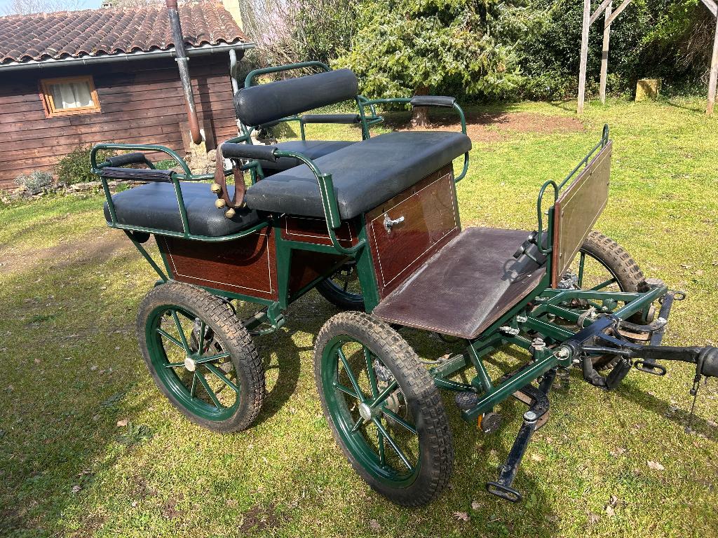 Caleche / voiture Charette poney/anes, Comme neuf, Calèche marathon, Poney