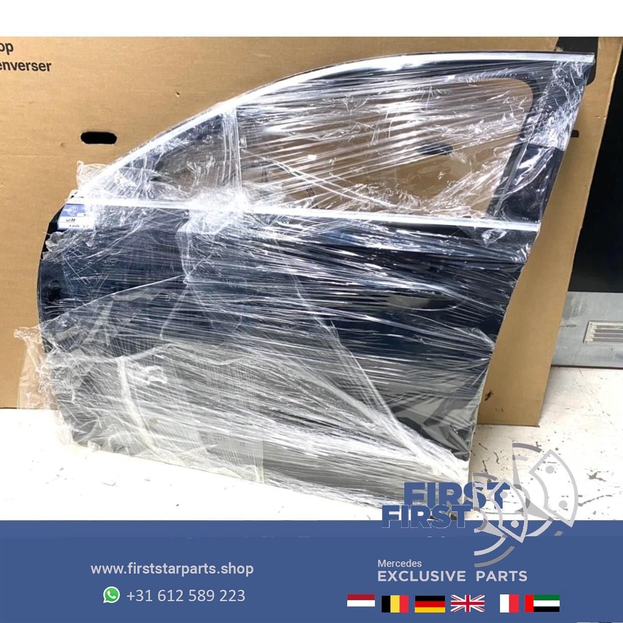 W177 DEUR COMPLEET PORTIER ZWART LINKS VOOR Mercedes A Klass, Gebruikt, -, Deur, Voor