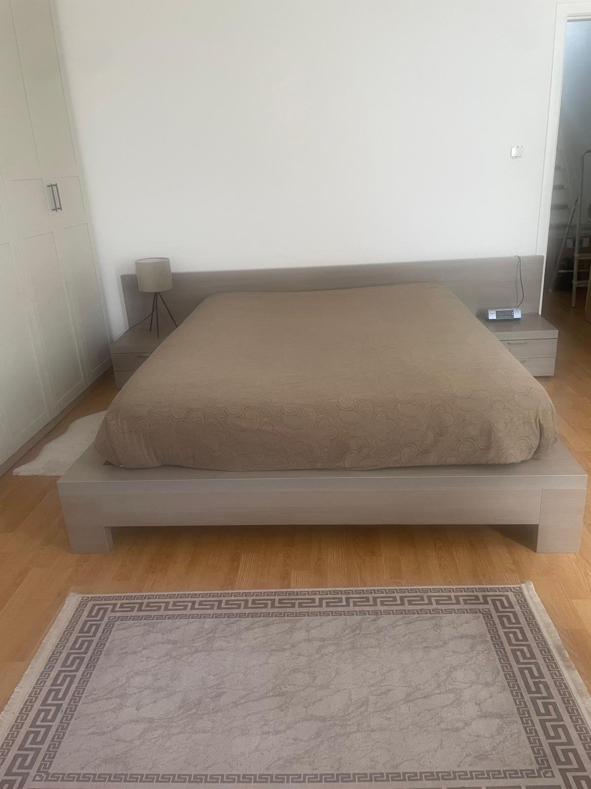 Kingsize bed 180x200cm MET matras, Ophalen, Gebruikt, Overige kleuren, Tweepersoons