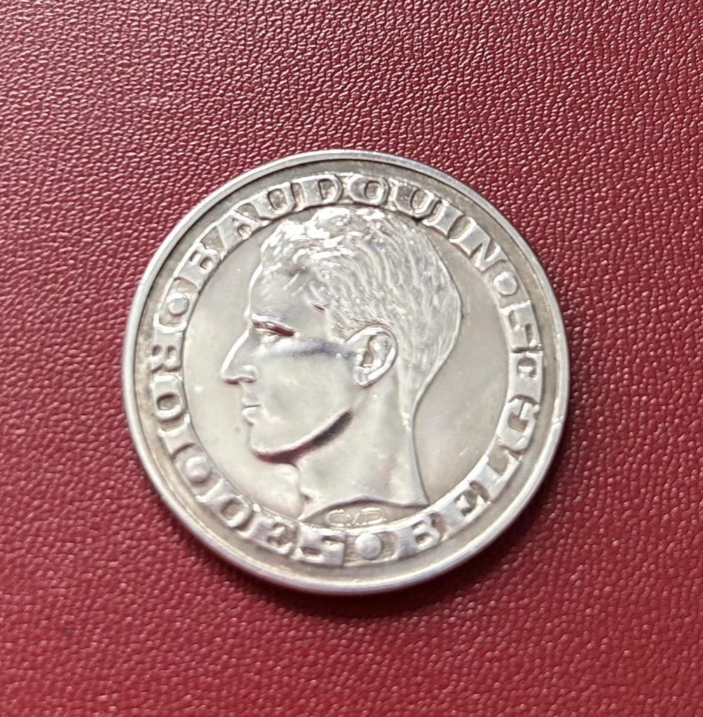 Pièce de collection Belges 50 Fr Expo Universelle de 1958, Enlèvement, Belgique, Monnaie en vrac, Argent