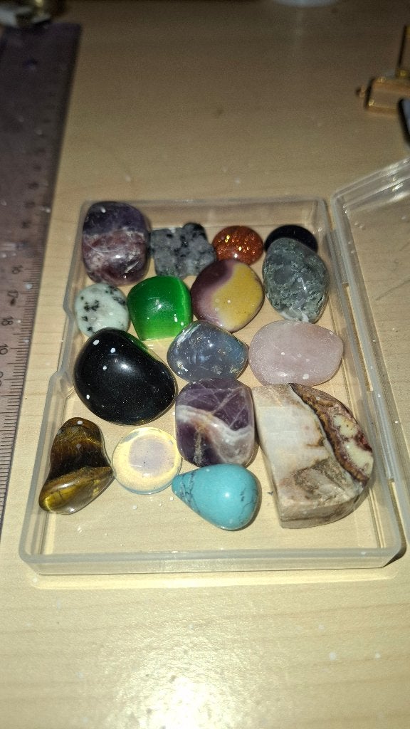 Set van 15 Midden- tot Edelstenen & Mineralen, Handtassen en Accessoires, Edelstenen, Ophalen of Verzenden, Nieuw