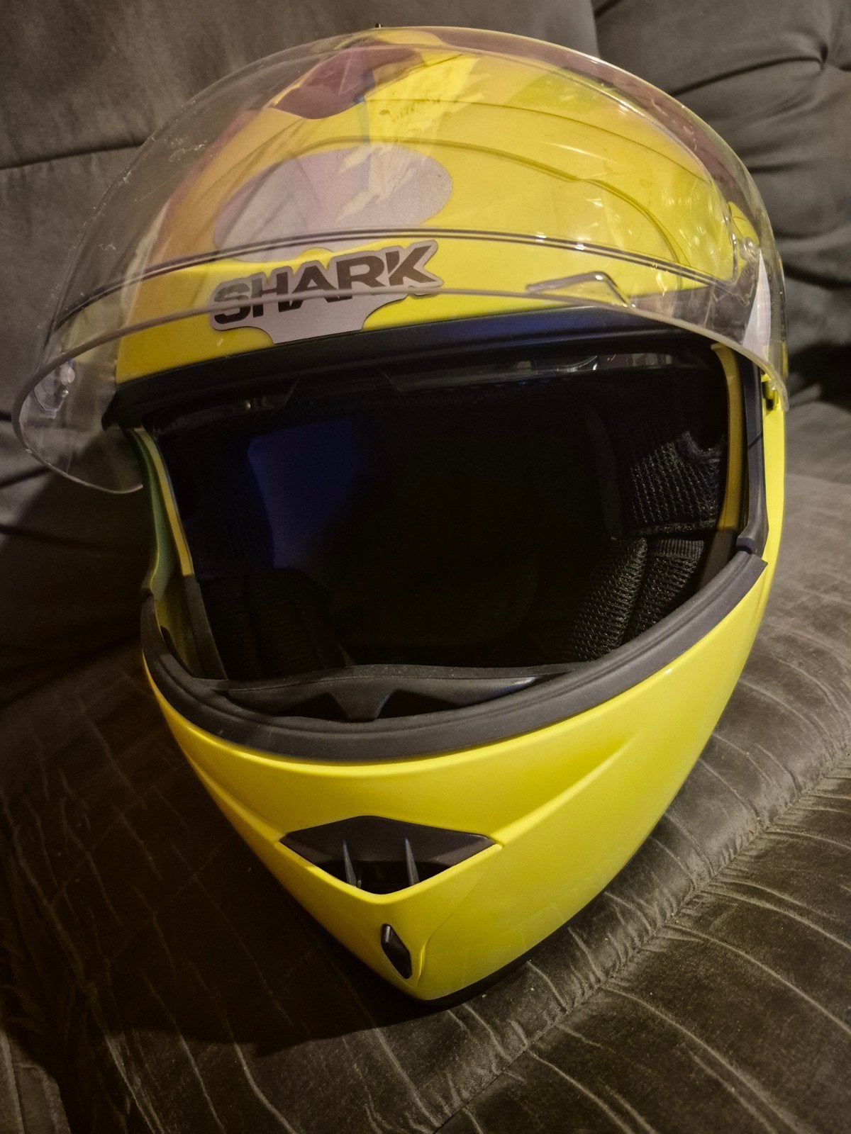 "Shark openline" hello, geel, maat S, Motoren, Kleding | Motorhelmen, Ophalen, S, Shark