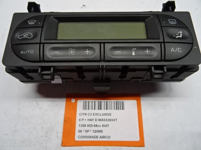 BEDIENINGSPANEEL AIRCO C3 (FC / FL / FT) (96533393XT), Gebruikt, Citroën, Kontakt-citroen@citroen.com, Citroën Deutschland GmbH
