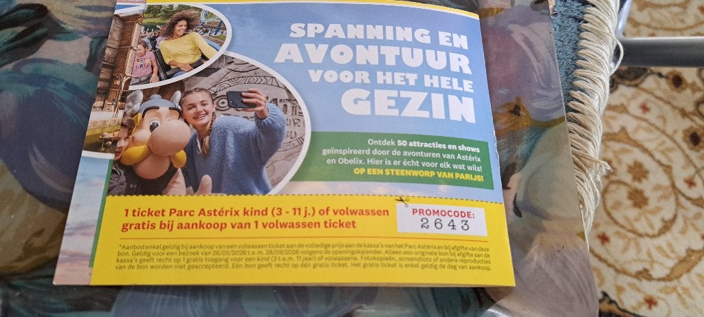 Parc Asterix, Tickets en Kaartjes, Recreatie | Pretparken en Attractieparken, Eén persoon, Ticket of Toegangskaart