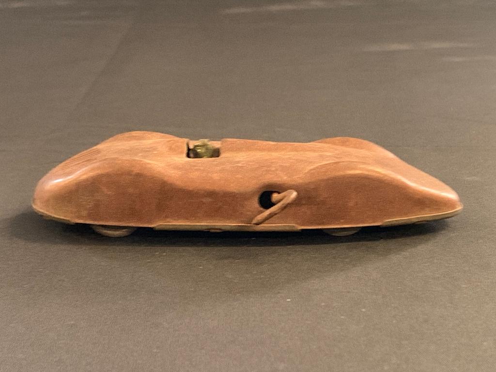 Vintage opwindbare racewagen (streamliner model), Antiek en Kunst, Ophalen of Verzenden