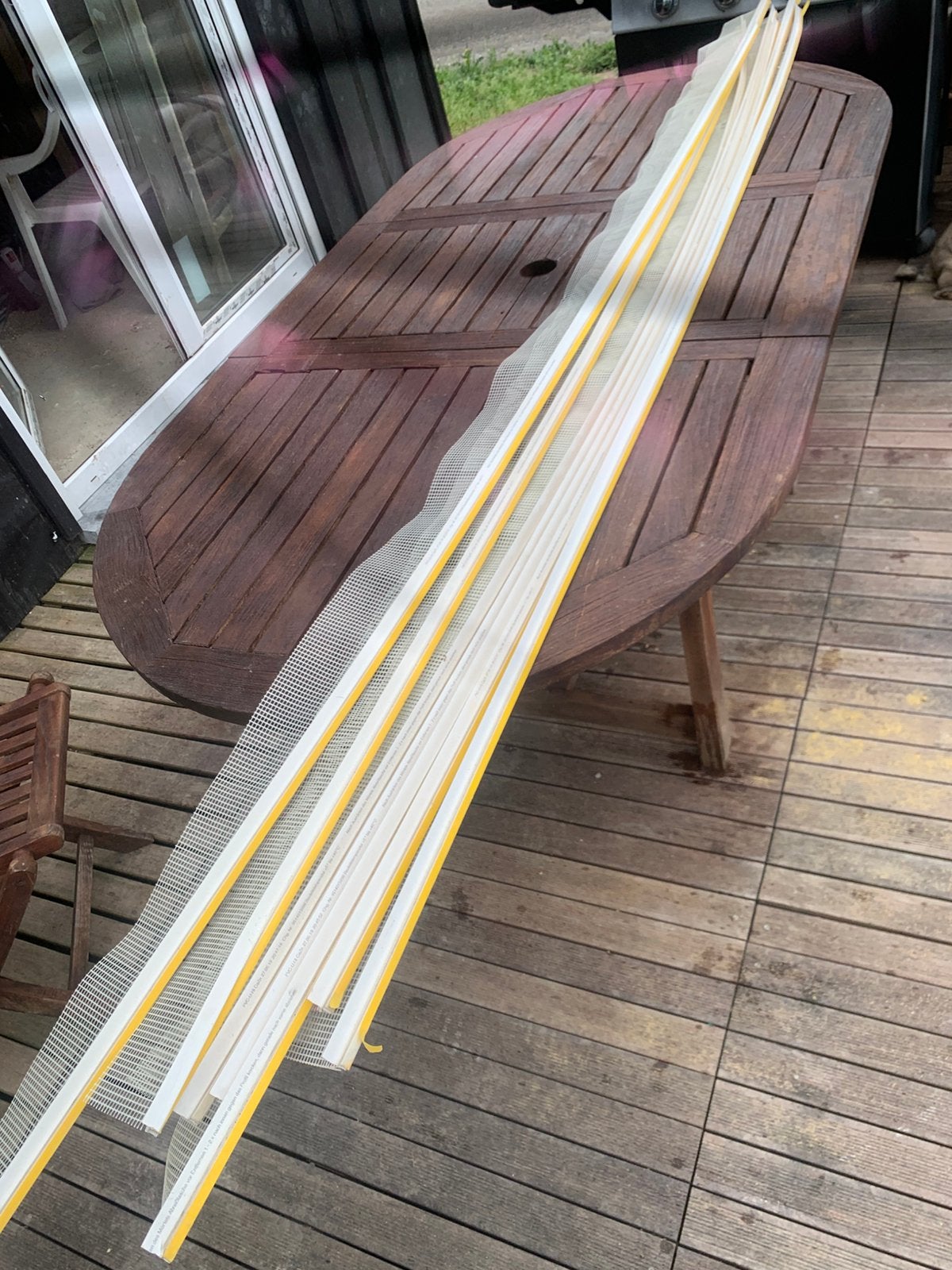 7 profilés d'angle PVC avec trame de fibre de verre intégrée, Bricolage & Construction, Enlèvement, Comme neuf