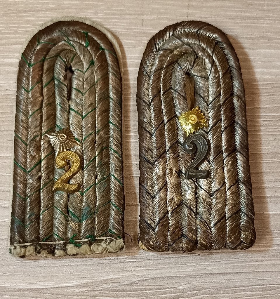 Pattes d’épaule d’officier Allemand d'infanterie Prusse WW1, Verzamelen, Militaria | Algemeen, Verzenden, Landmacht, Embleem of Badge