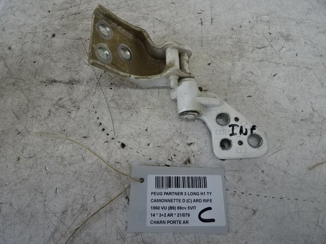 CHARNIERE DE PORTE Peugeot Partner (GC / GF / GG / GJ / GK), Utilisé, Peugeot