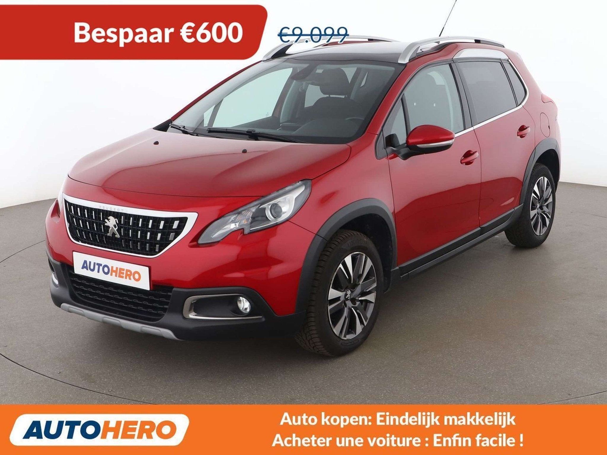 Peugeot 2008 1.2 PureTech Allure, Autos, Rouge, Achat, Noir, 5 portes