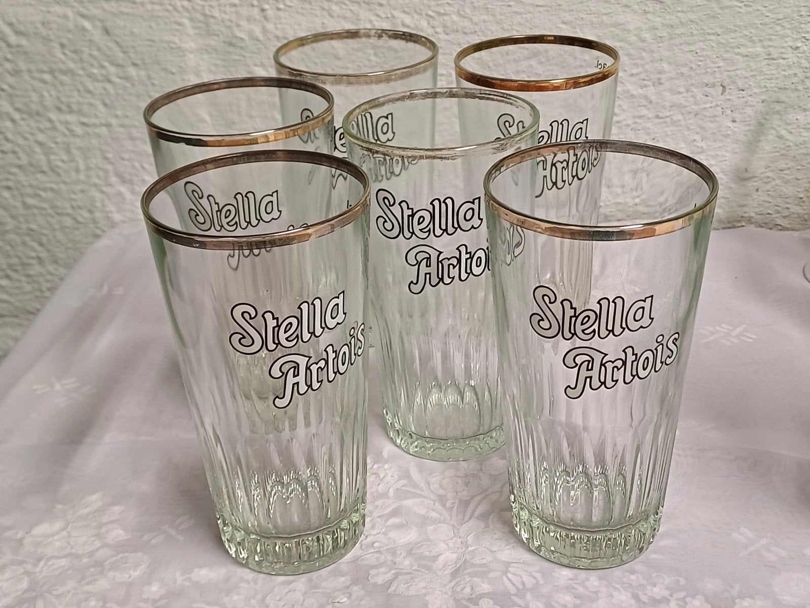 Stella Artois glazen 33cl, Ophalen of Verzenden, Gebruikt, Glas of Glazen, Stella Artois