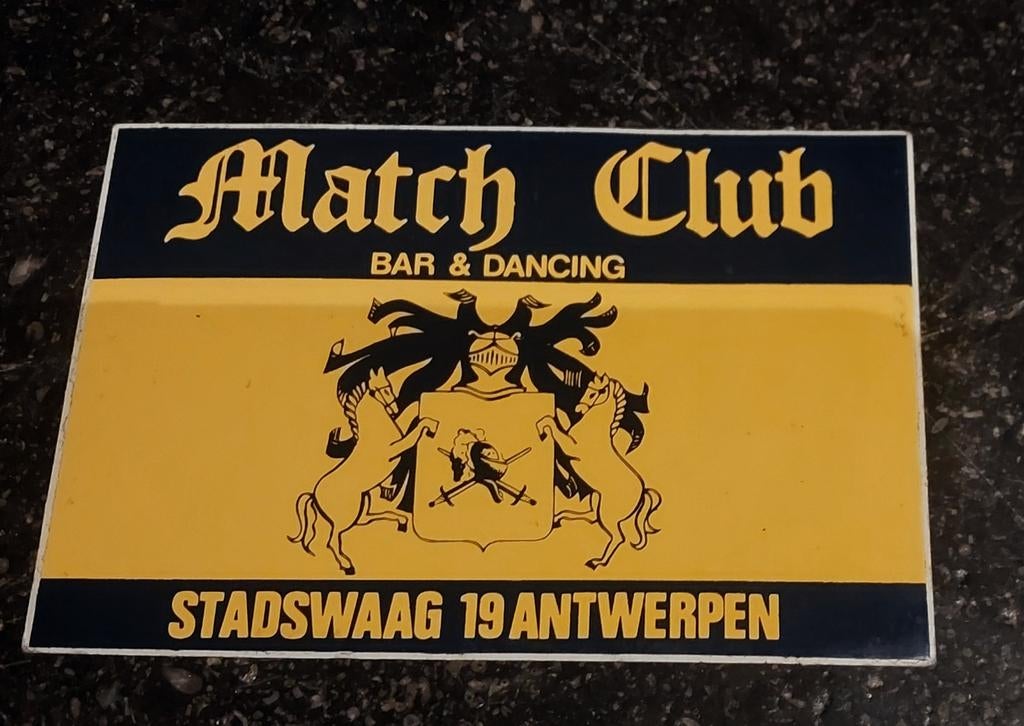 Sticker Café Antwerpen Match Club, Ophalen of Verzenden