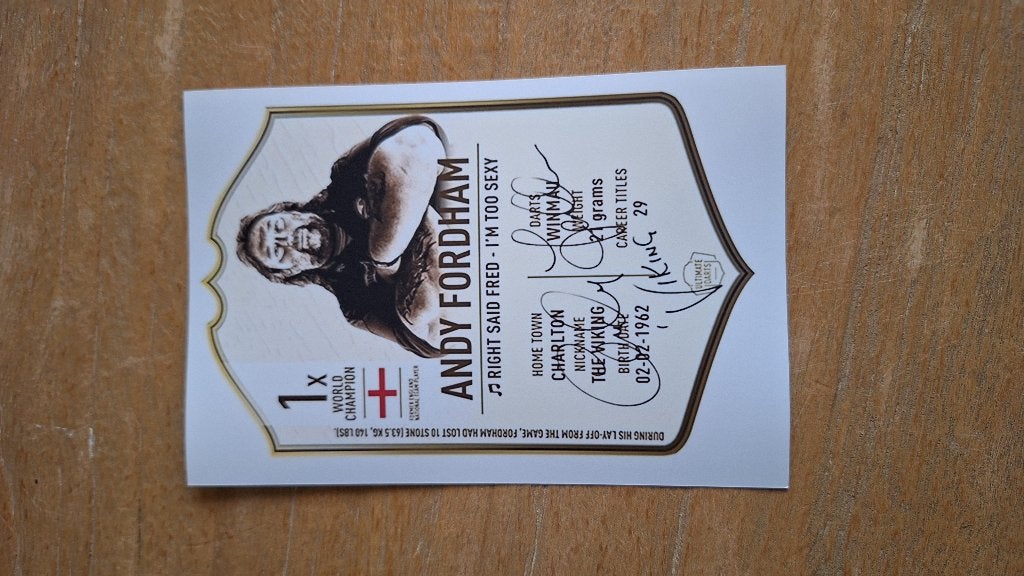 Foto met handtekening (print); Andy Fordham # Darts, Ophalen of Verzenden, Nieuw, Overige typen