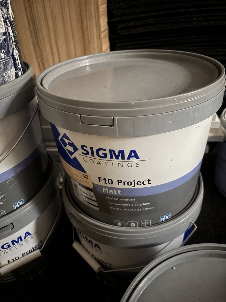 5x Sigma F10 Project Matt 10L – RAL 7021 Zwartgrijs – nieuw, Bricolage & Construction, Peinture, Vernis & Laque, Neuf, 20 litres ou plus