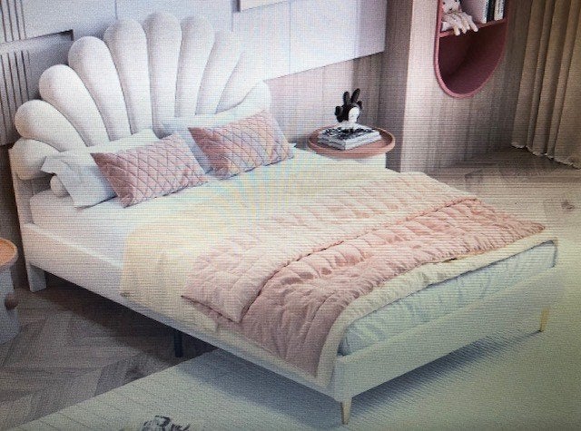 BED 140 cm breed met 4 beddenschuiven onder: 170 €, Ophalen, Overige materialen, Beige, 140 cm