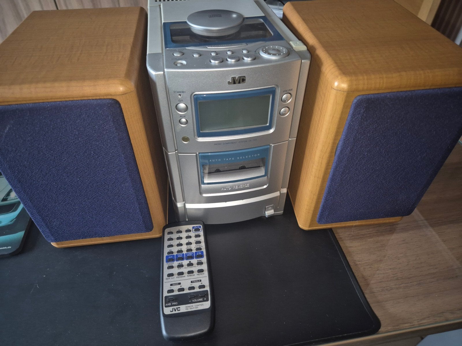 mini chaine hifi jvc vintage en parfait état, Lecteur CD, Comme neuf, Enlèvement, Micro chaîne