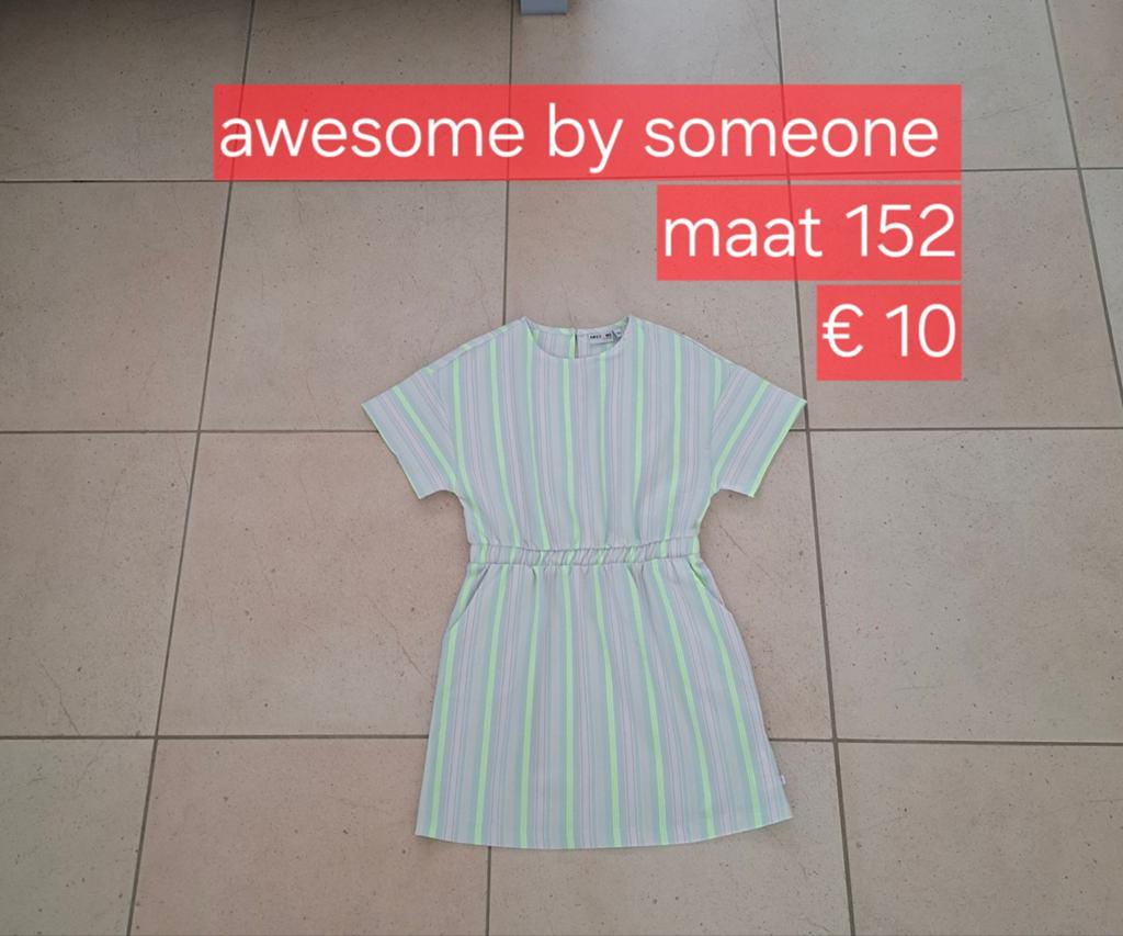Kleedje awesome by Someone, Kinderen en Baby's, Kinderkleding | Maat 152, Meisje, Ophalen of Verzenden, Zo goed als nieuw, Someone
