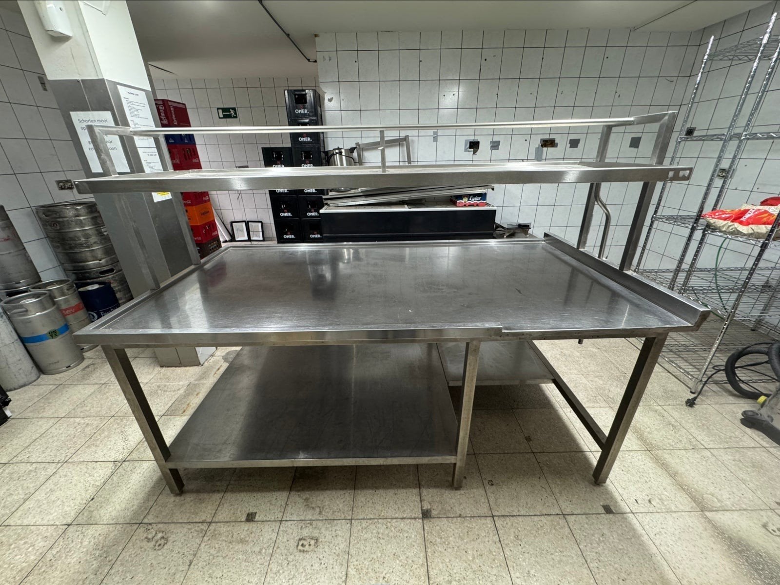 inox tafel, Ophalen of Verzenden