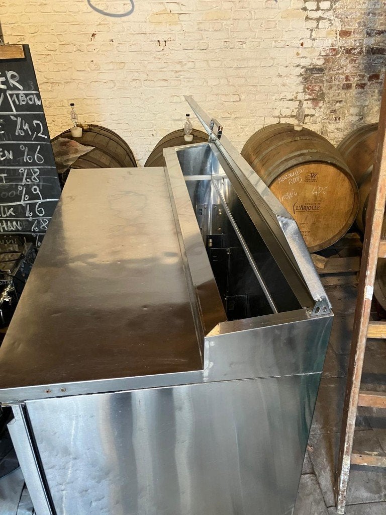koelwerkbank met saladette, horeca, Enlèvement, Utilisé