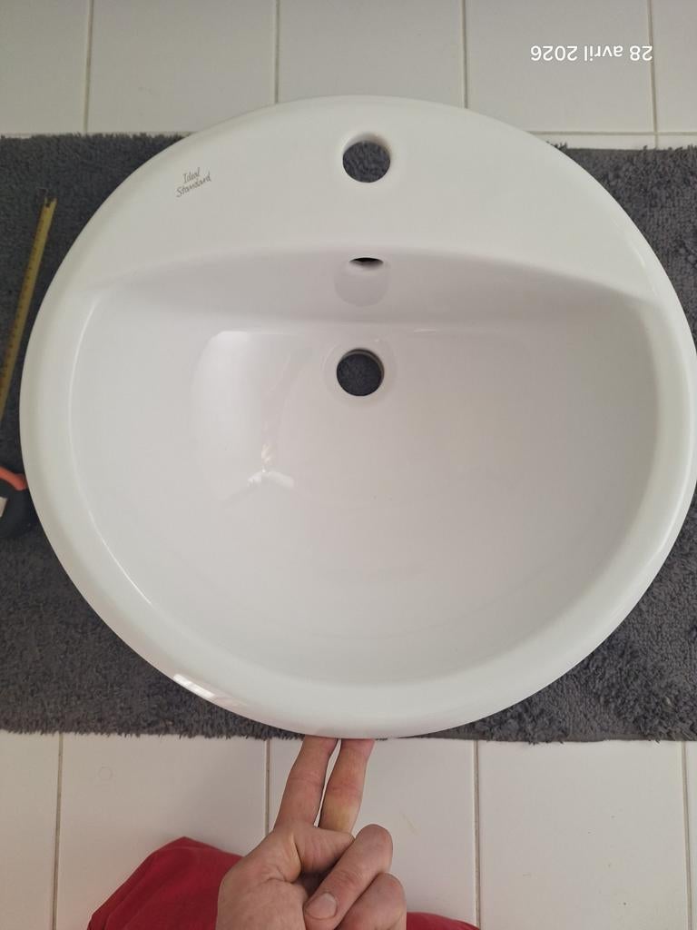 Lavabo Ideal Standard émaillé, Huis en Inrichting, Zo goed als nieuw