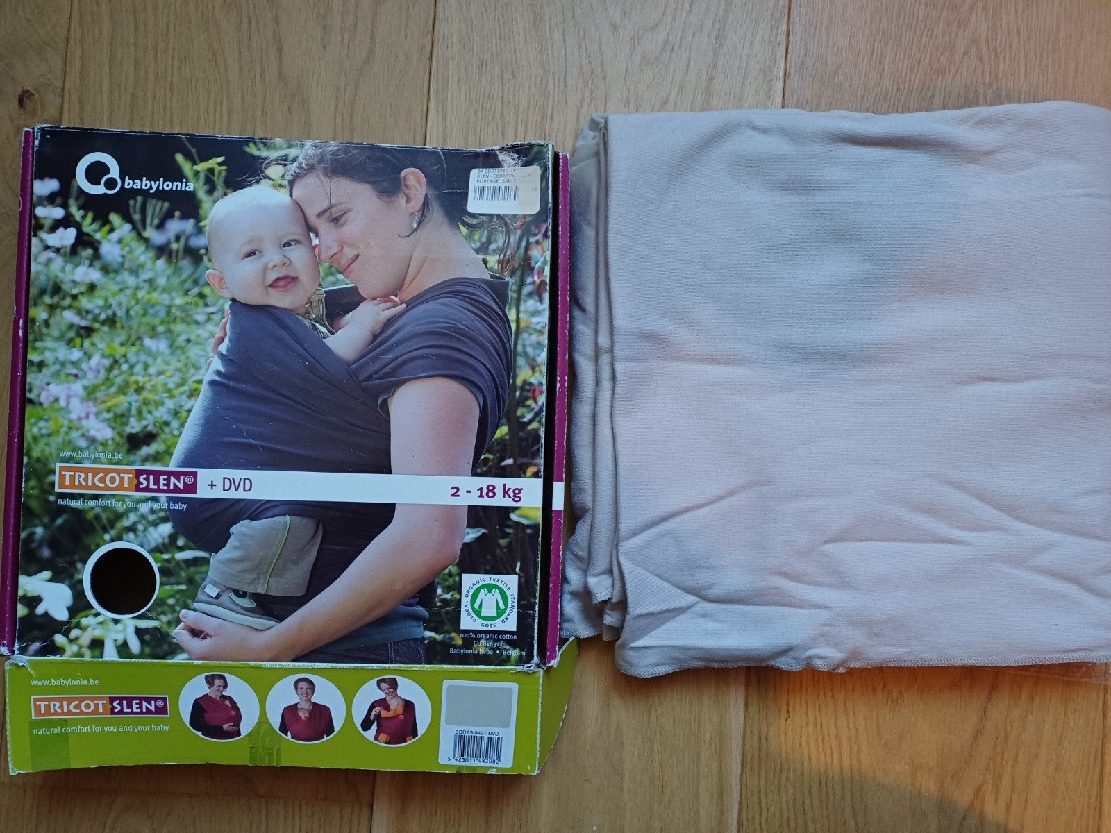 Écharpe de portage Tricot Slen Babylonia, Enfants & Bébés, Enlèvement, Comme neuf, Ventre, Écharpe de portage