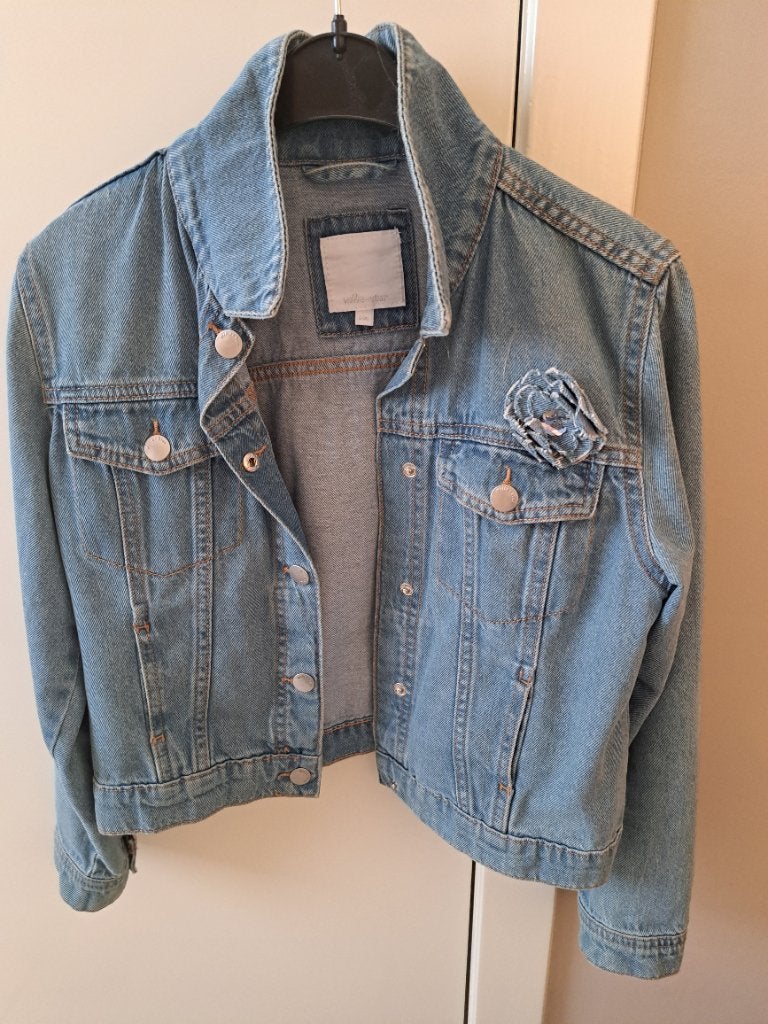 Jeans jasje meisjes maat 146 amper gedragen, Kinderen en Baby's, Meisje, JBC, Ophalen of Verzenden, Zo goed als nieuw