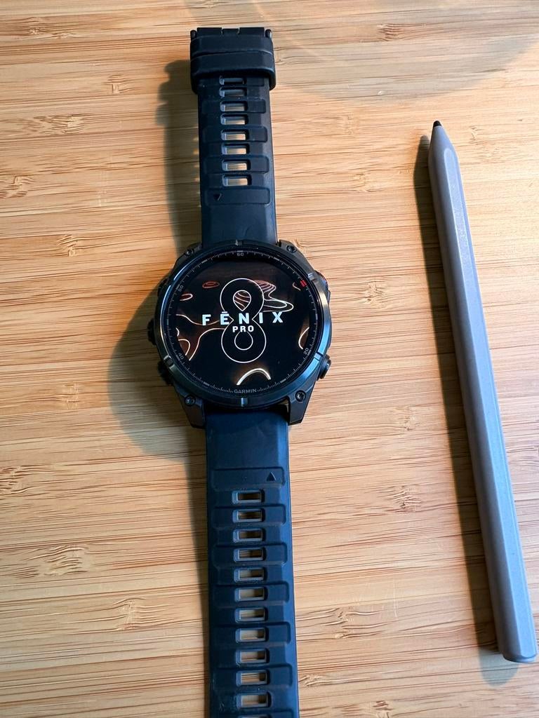 Garmin Fenix 8 pro - 47 mm, Ophalen of Verzenden, Zo goed als nieuw