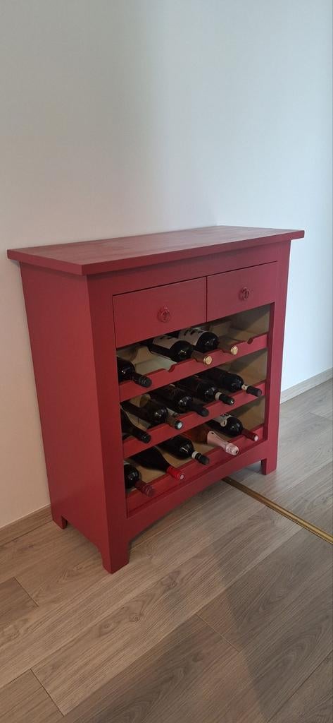 Wijnkastje met lades, Huis en Inrichting, Woonaccessoires | Wijnrekken, Ophalen