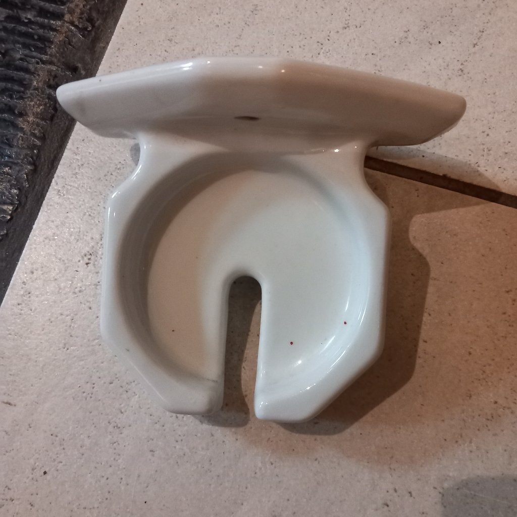 porte savon et brosse à dents en faience art deco, Enlèvement ou Envoi