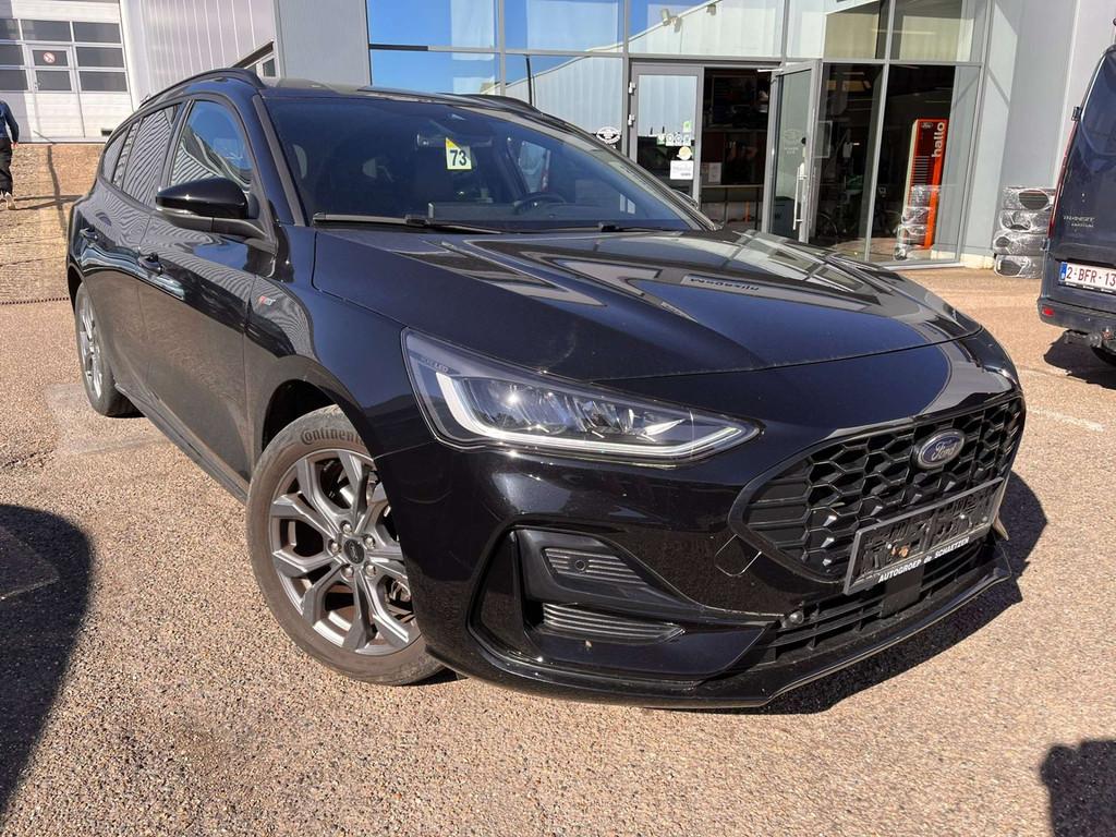 Ford Focus Focus ST Line X / Leder / NAVI (bj 2023), Auto's, Focus, Gebruikt, Zwart, Zwart