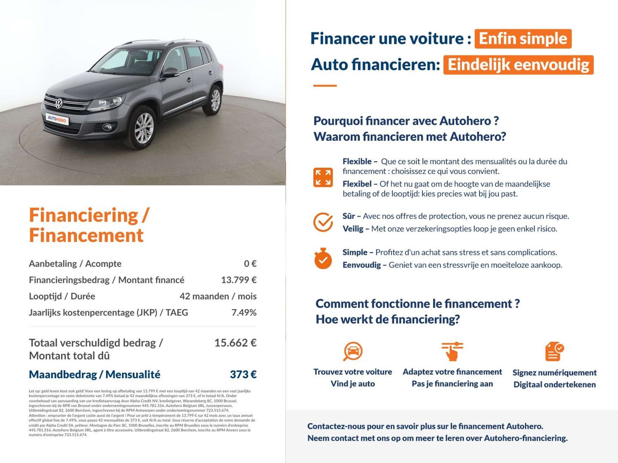 Volkswagen Tiguan 2.0 TDI Advance 4Motion BlueMotion Tech, Autos, Achat, https://public.car-pass.be/vhr/fe6d949a-099a-47ce-bac6-8cec2ca2ad62