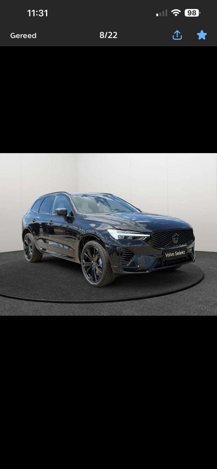 Volvo xc 60 plug in black edition, Auto's, Automaat, Zwart, XC60, 5 deurs