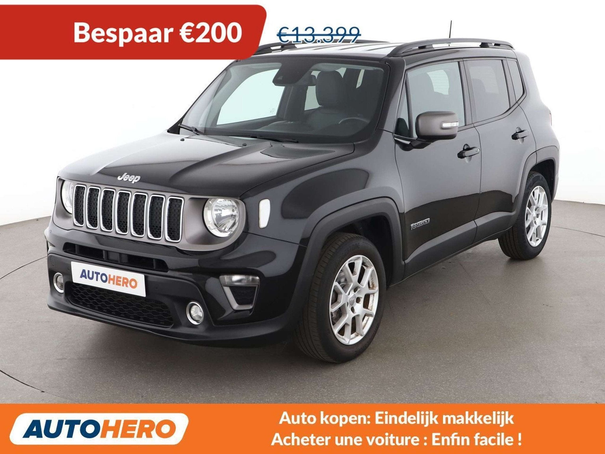 Jeep Renegade 1.0 TGDi Limited 4x2, Autos, Jeep, Achat, Euro 6, Boîte manuelle, Noir