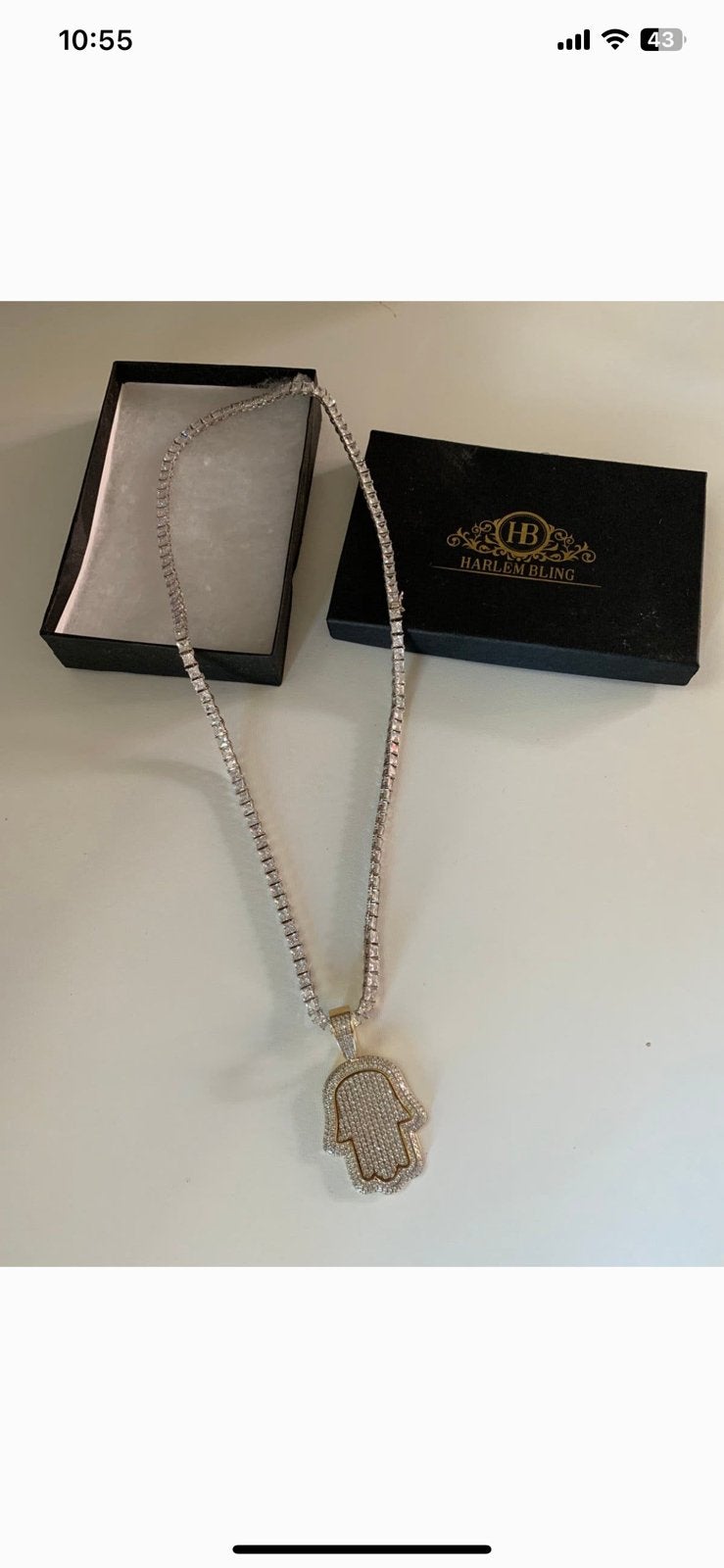 Zilvere ketting met mooie diamanten, Ophalen of Verzenden, Zo goed als nieuw