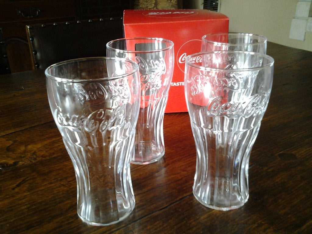 Diverse nieuwe Coca Cola glazen, Verzamelen, Ophalen, Nieuw, Frisdrankglas