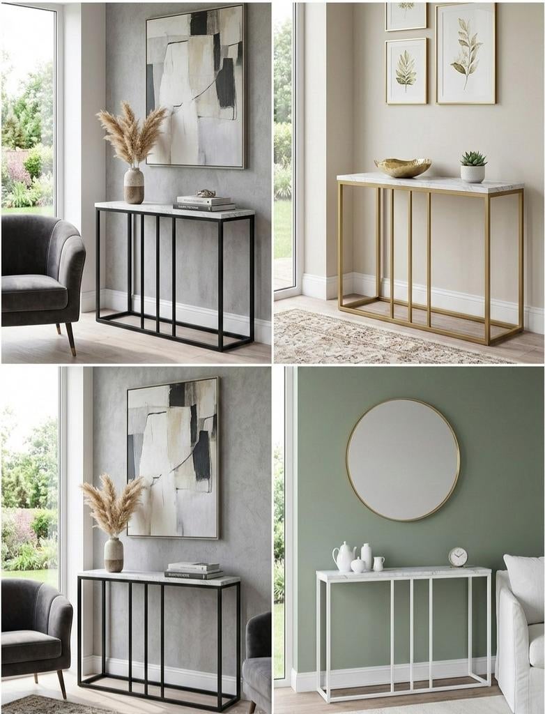 Luxe Wandtafel / Console – Italiaans Marmer & Modern Design, Ophalen