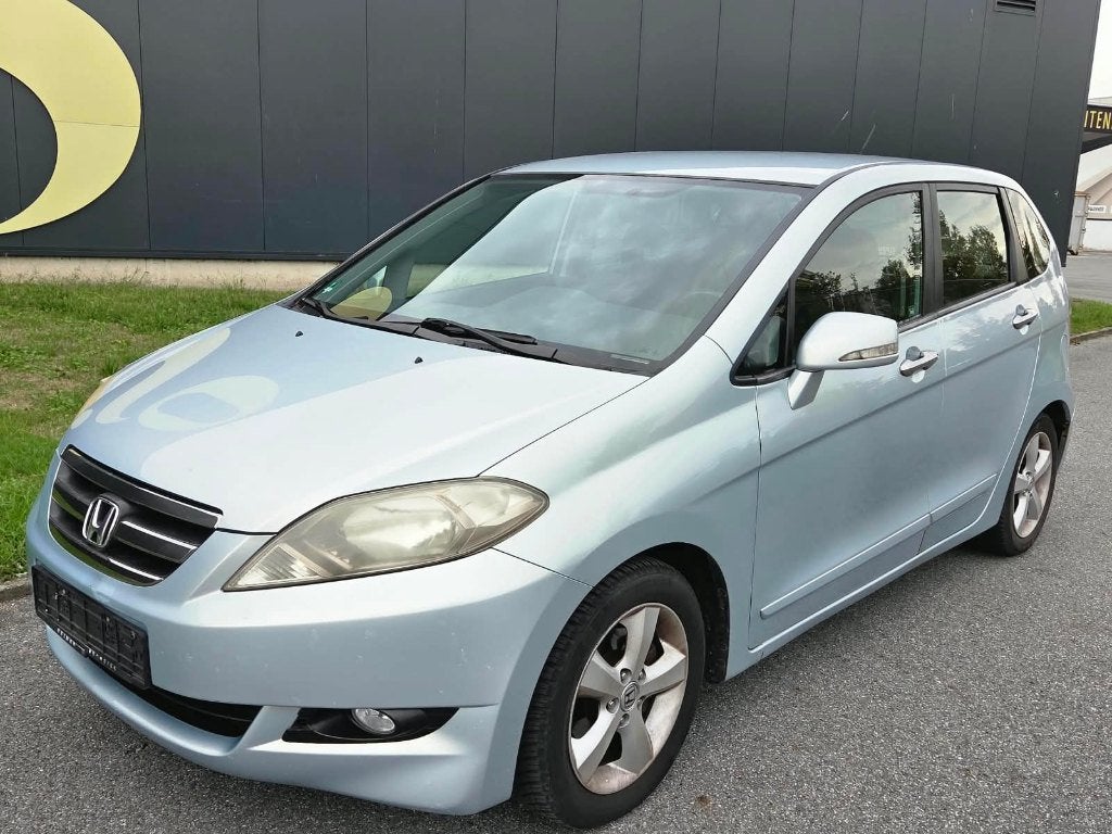 Honda FR-V Automaat 6-zitter met airco., Auto's, Zwart, 4 cilinders, Blauw, 6 zetels