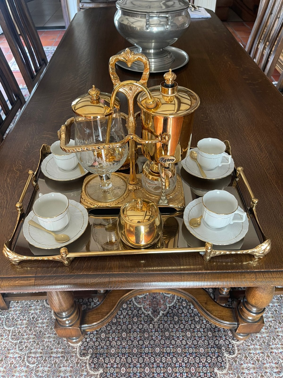 Retro coffee maker, Ophalen