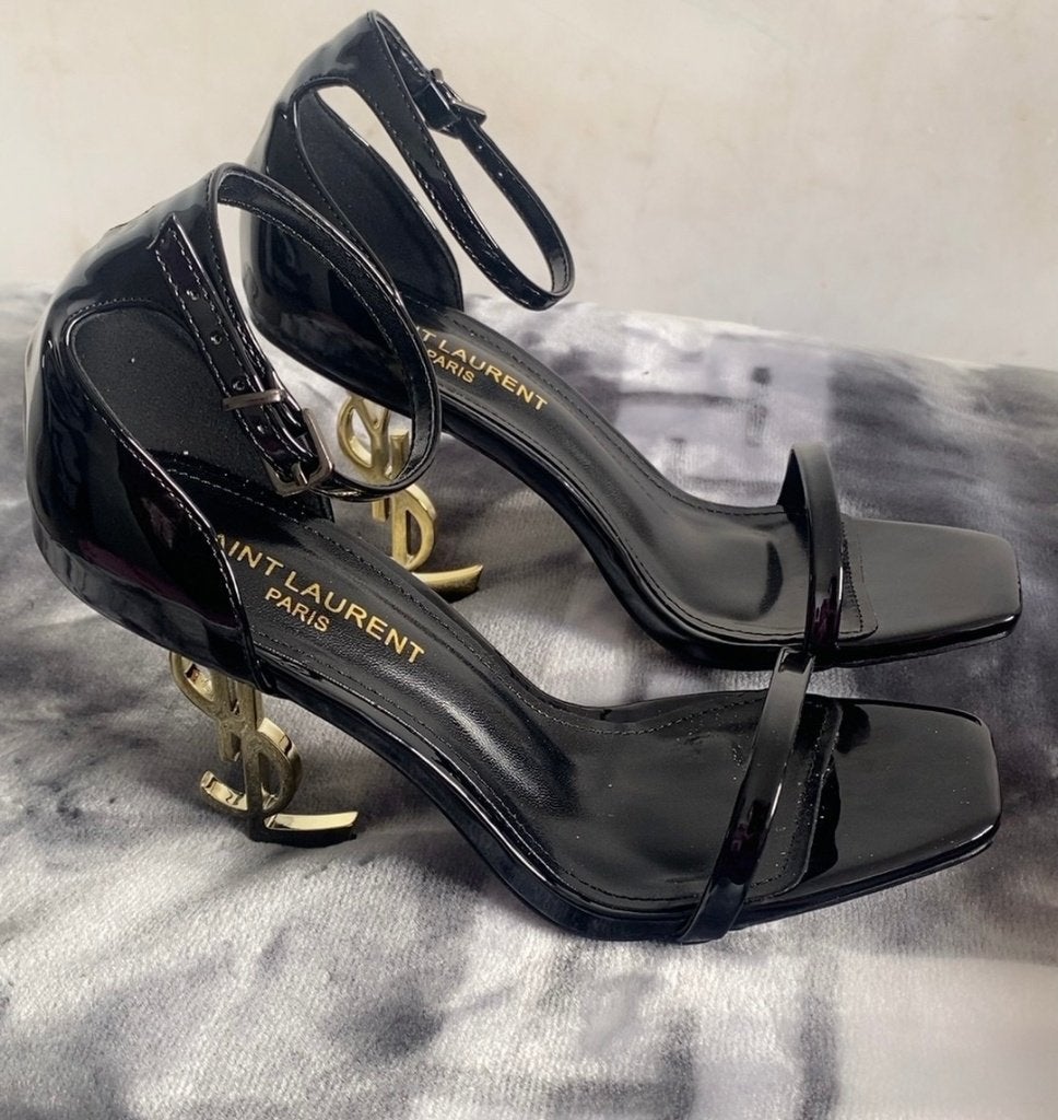 Saint Laurent YSL zwarte lakleren hakken, Kleding | Dames, Zwart, Saint Laurent, Ophalen of Verzenden, Zo goed als nieuw