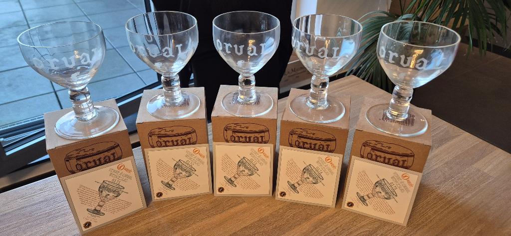 Orval Wenceslas en cristal_Série de 5, Enlèvement ou Envoi, Neuf, Verre ou Verres, Autres marques