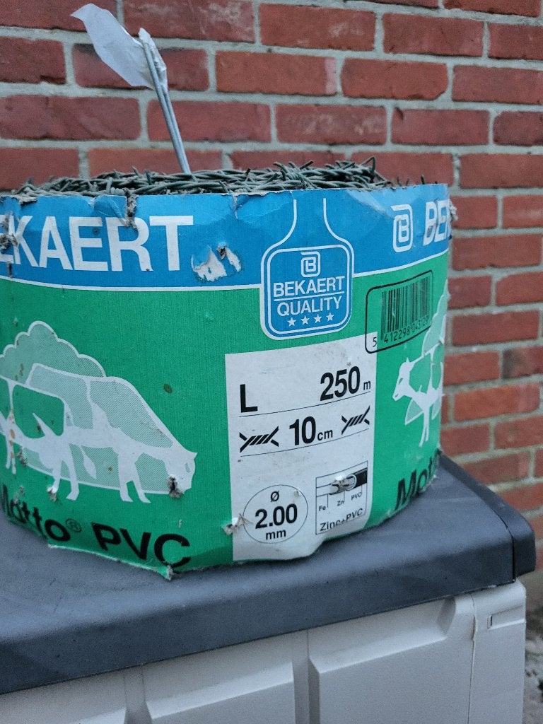 prikkeldraad groen geplastificeerd, Tuin en Terras, Gaas en Draad, Ophalen, Nieuw, Prikkeldraad