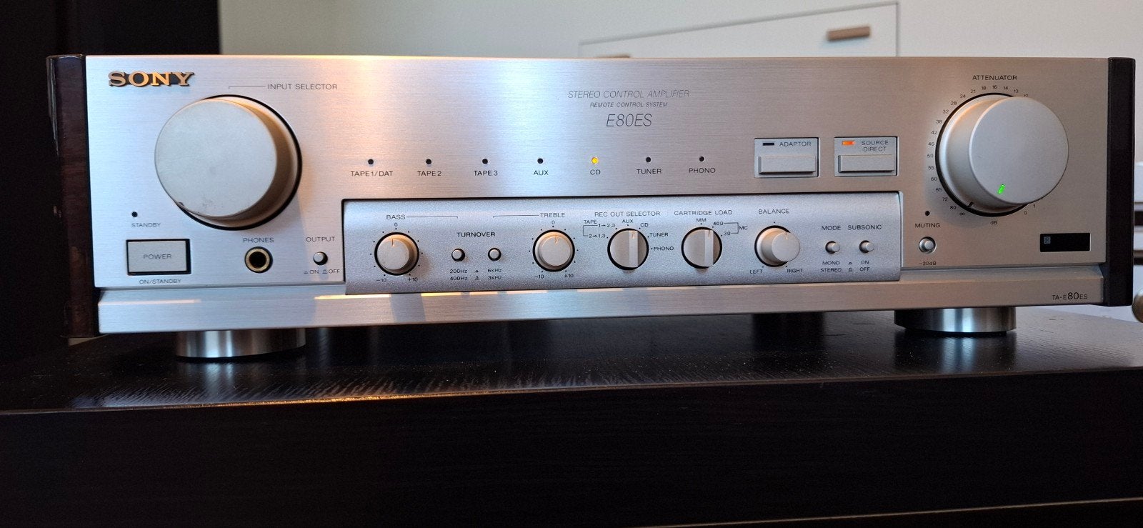 SONY TA-E80 ES voorversterker - champagne / gold, Ophalen of Verzenden, Gebruikt, Stereo, Sony